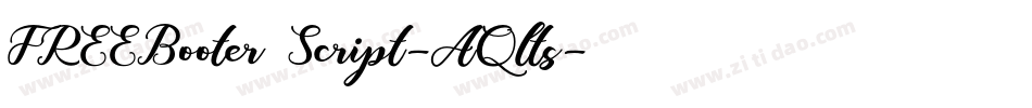 FREEBooter Script-AQlts字体转换
